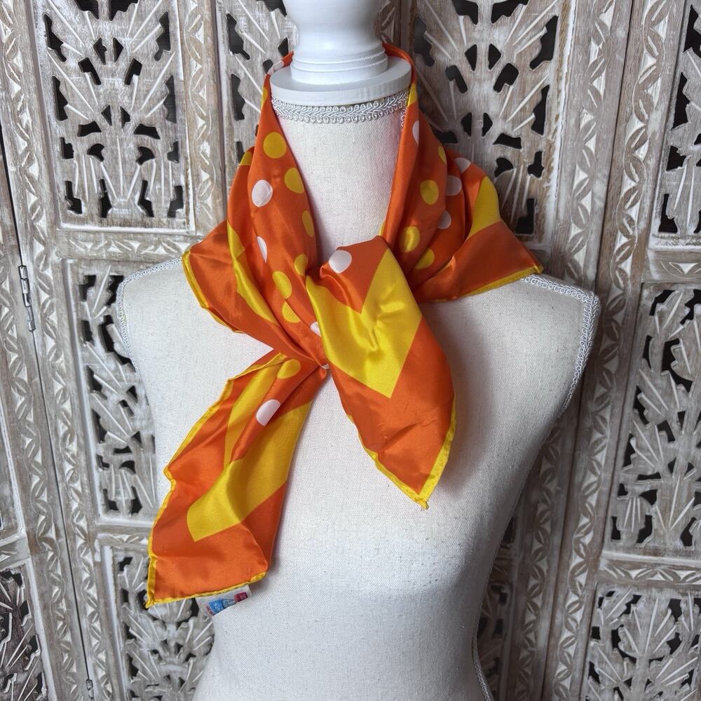 Vintage Polka Dot A Paris Scarf Rectangle Statement Feminine Parisian Twee Retro